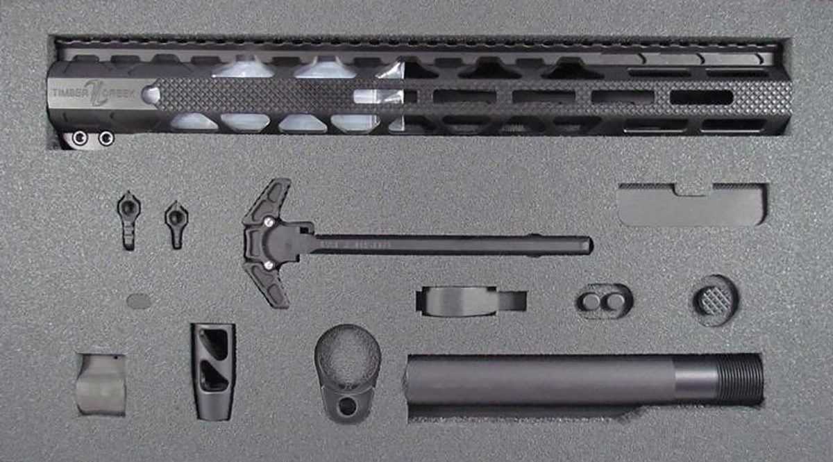 Timber Creek Outdoors Greyman Complete AR-15 Build Kit - Black