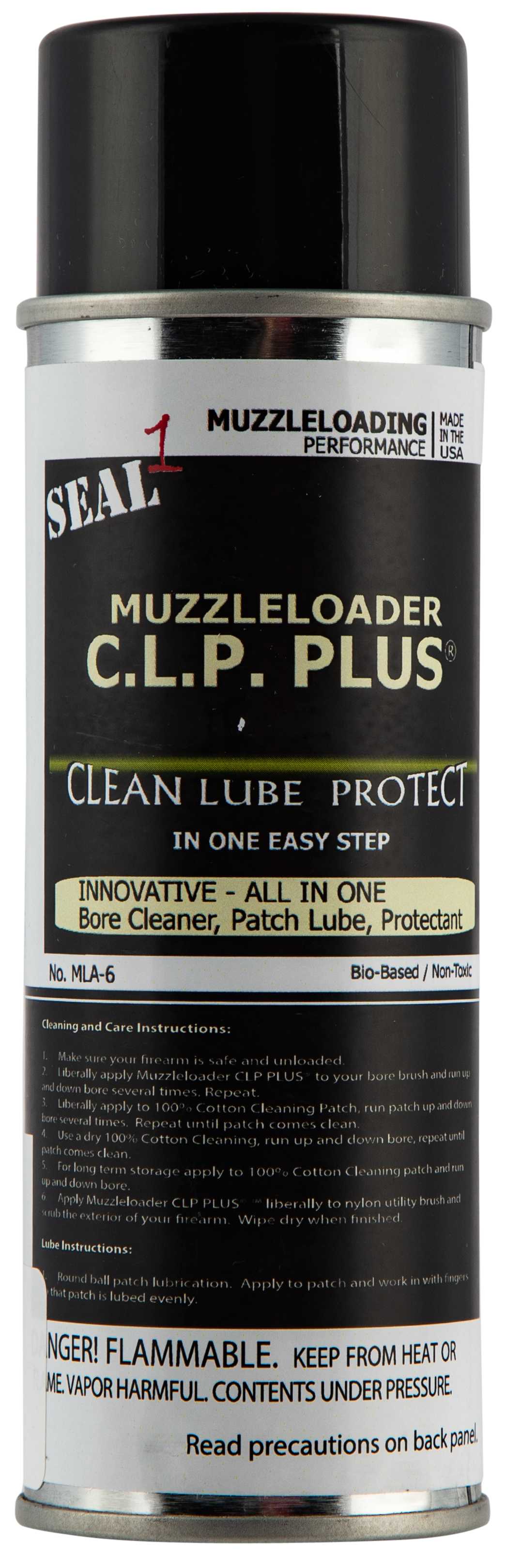 Seal 1 CLP Plus Muzzleloader 6 oz Aerosol - Black Powder Cleaner/Lubricant/Protectant
