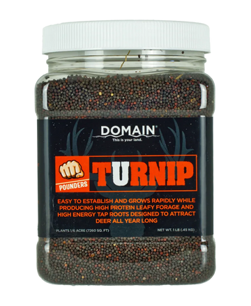 Domain Outdoor Pounder Turnip Food Plot Seed - 1 lb