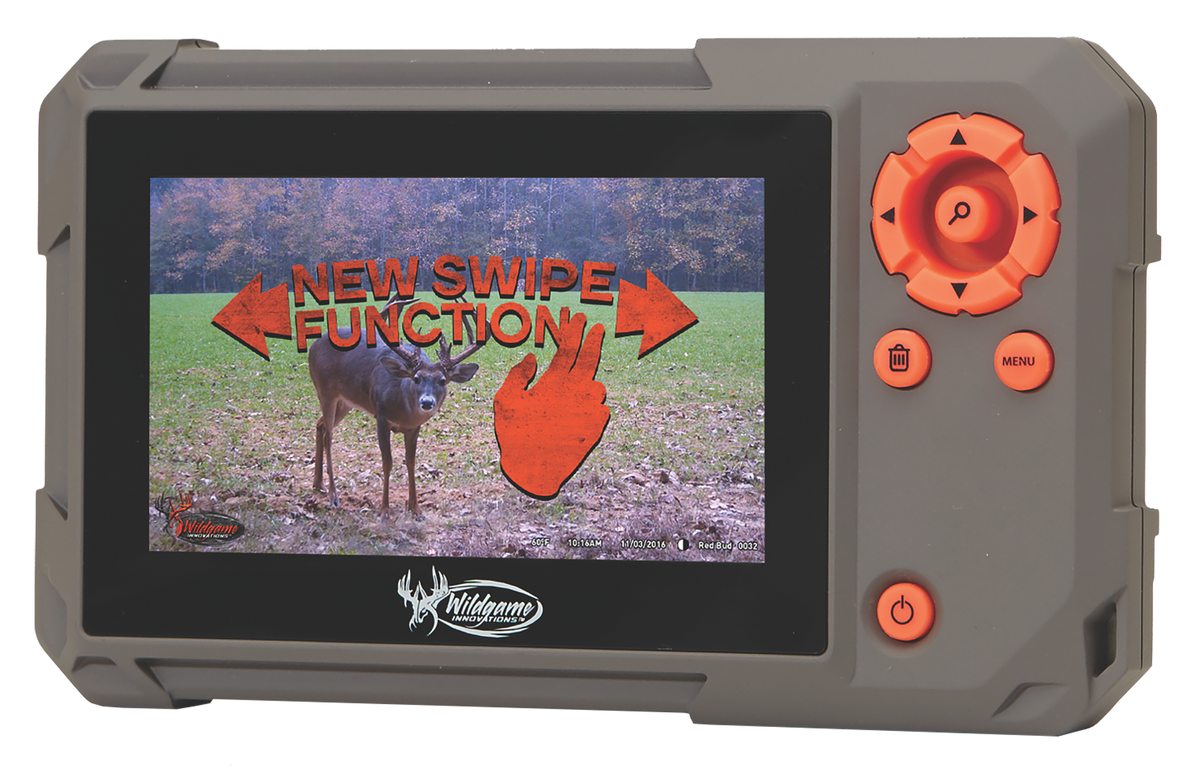 Wildgame Innovations Trail Pad Swipe 4.3" Touch Screen SD Card Reader - Gray/Orange