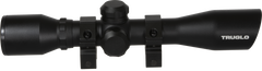 TruGlo Compact 4x 32mm 1" Tube Diamond Reticle Scope - Matte Black