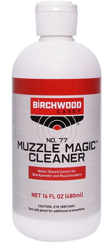 Birchwood Casey Muzzle Magic No. 77 Black Powder Solvent 16 oz Squeeze Bottle