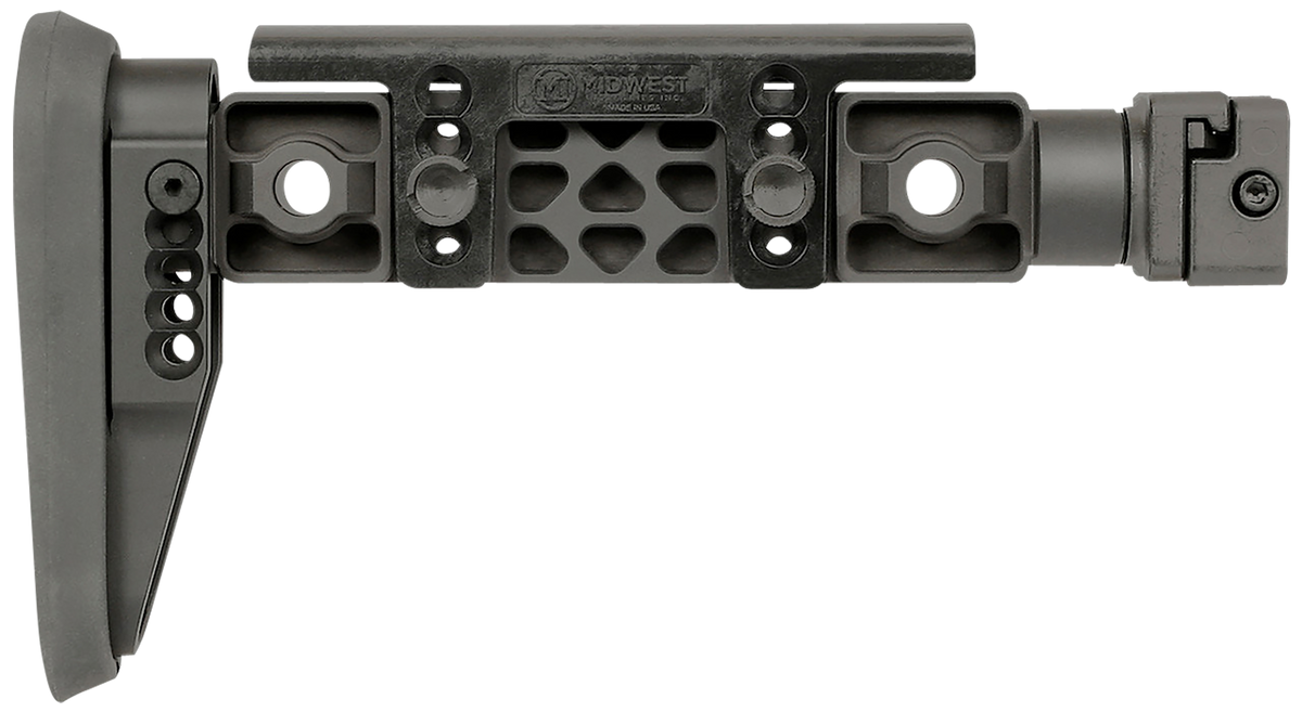 Midwest Industries Alpha Fixed Beam 1913 Side Folding Stock - Black
