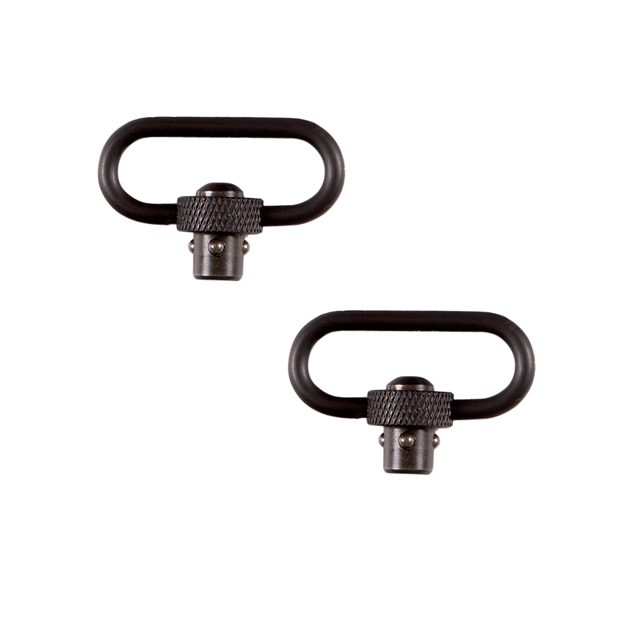 Allen 14516 QD Swivel Set 1.25" Push Button Black Steel - 2 Pack