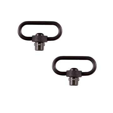 Allen 14516 QD Swivel Set 1.25" Push Button Black Steel - 2 Pack