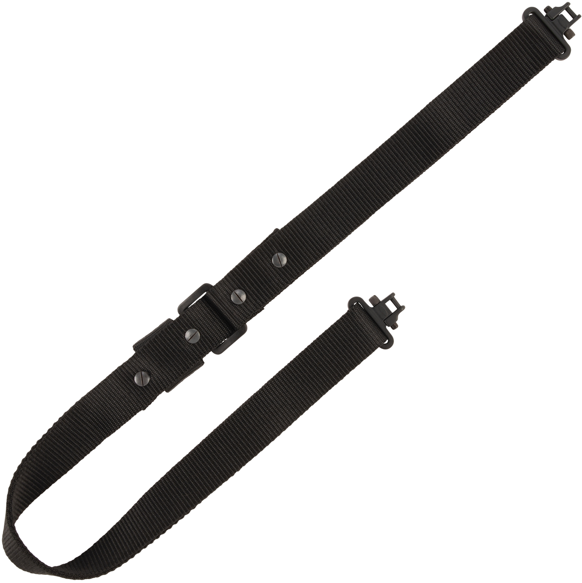 Allen 8061 Quick Adjusting Rifle Sling w/Swivels Black Nylon 1.25" 26"-33"
