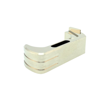 Cross Armory CRG5MCSV Extended Mag Catch Glock Gen 4-5 Silver Anodized Aluminum