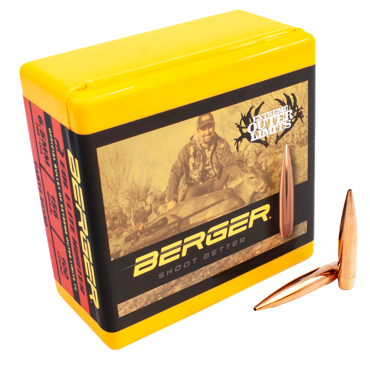 Berger Bullets Elite Hunter 6.5mm 156gr Boat Tail - 100/Box