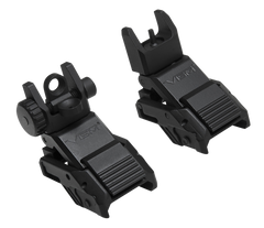 NcStar VMARFLC Pro Series Flip Up Front and Rear AR-15 Sights - Black