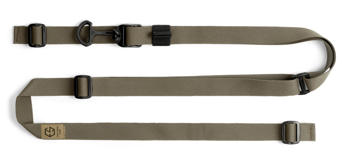 Edgar Sherman Design ESD Sling 2-Point 1" Ranger Green / Black Rifle Sling