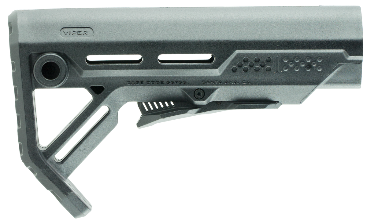 Strike Industries MOD1 Mil-Spec AR-15/M16 Black Polymer Buttstock - 11.25"-14.25" LOP