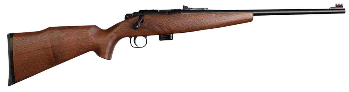 Crickett KSA20411 Model 722 Sporter Compact 22 LR 16.25" 7+1 Bolt Action Rifle - Walnut Stock