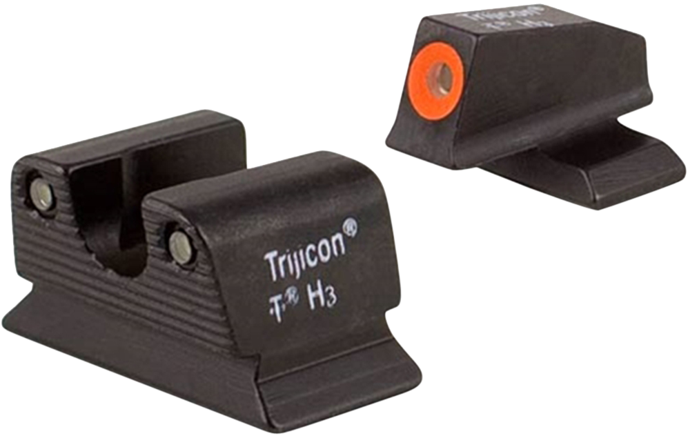 Trijicon HD Night Sights Green Tritium Orange Outline Front / Black Outline Rear - Beretta PX4