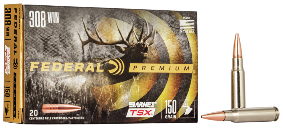 Federal Premium 308 Win 150 gr Barnes TSX - Box or Case