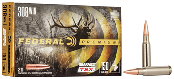 Federal Premium 308 Win 150 gr Barnes TSX - Box or Case