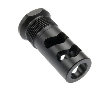 Wilson Combat Whisper Rapid-Thread Flat Back Muzzle Brake .458 Cal 11/16x24 Black Melonite