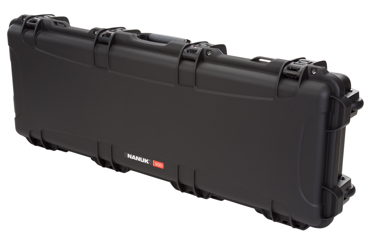 Nanuk 990 47" Black Polymer Tactical Rifle/Takedown Shotgun Case w/ Foam & Wheels