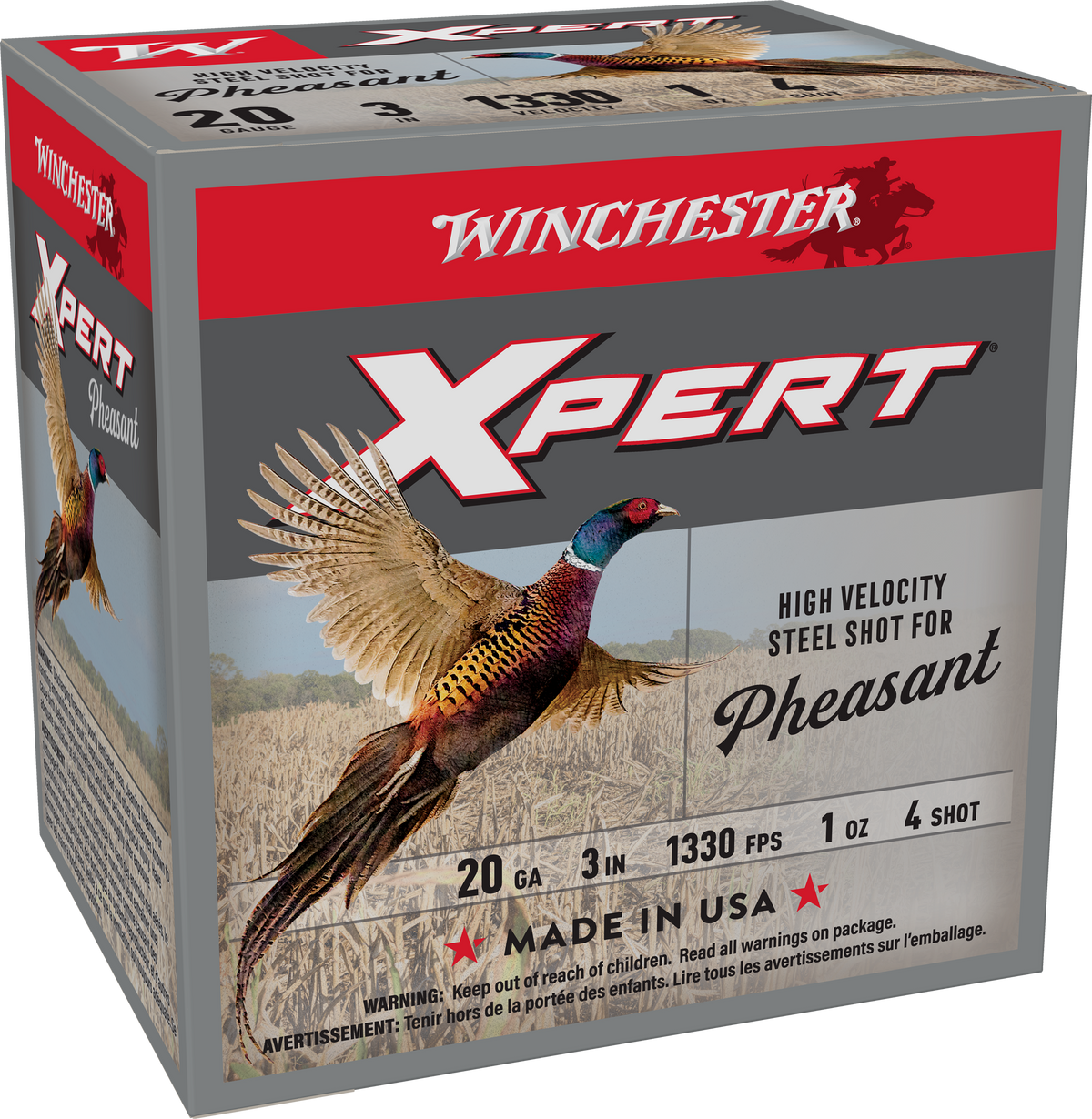 Winchester Ammo Xpert Pheasant 20 Gauge 3" 1 oz #4 Shot 25 Rd - Box or Case