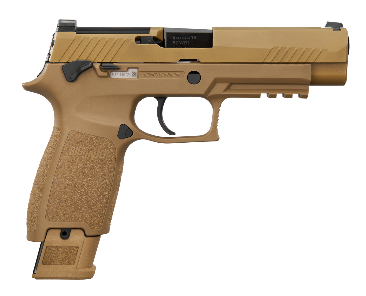 Sig Sauer M17 *MA Compliant 9mm Luger 4.70" 10+1 Striker-Fired Pistol - Coyote PVD