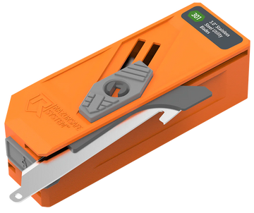 Outdoor Edge RazorSafe 3" Drop Point Blade Dispenser - 12 Pack Blaze Orange