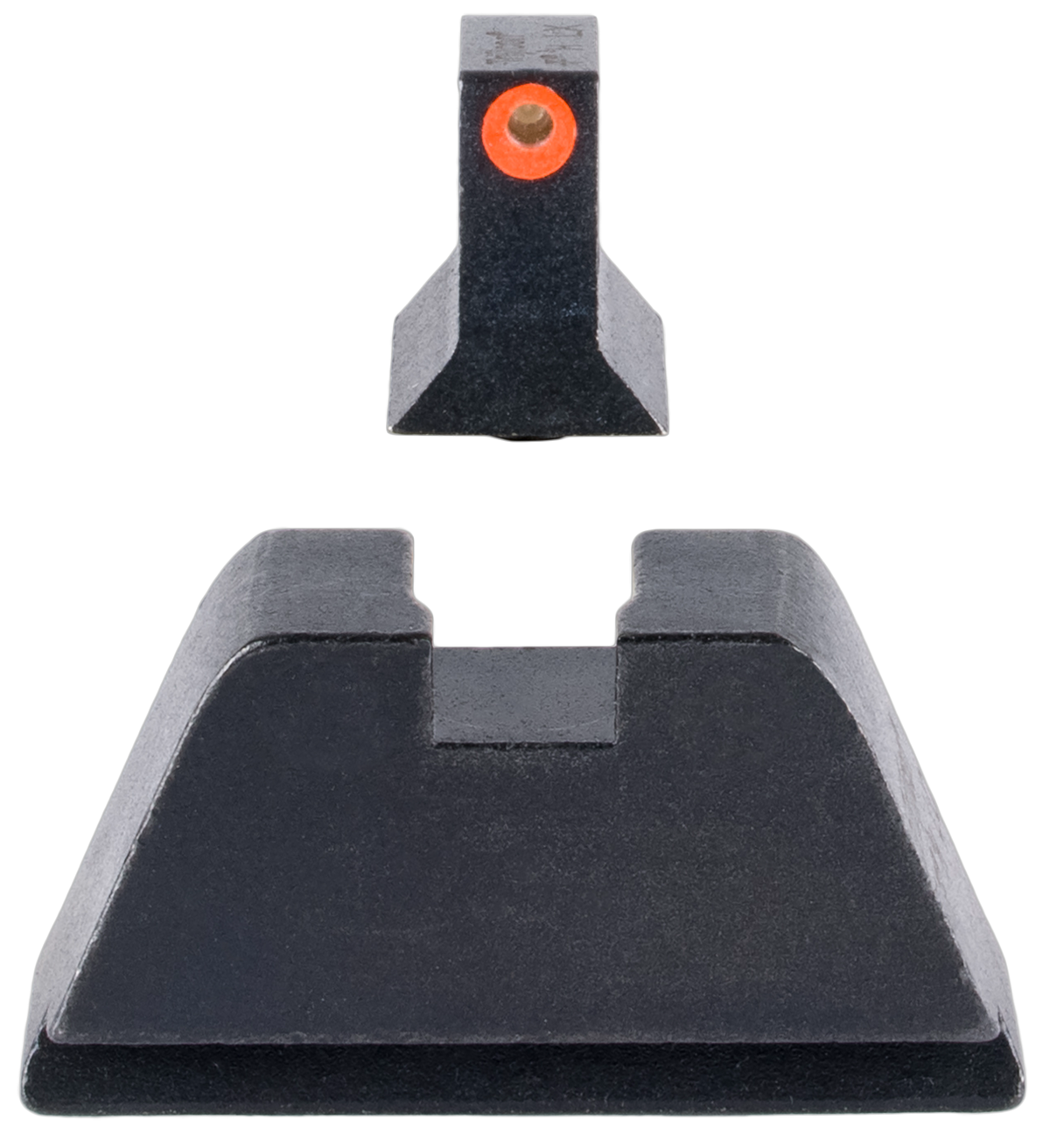 Trijicon GL201-C-601138 Suppressor/Optic Height Night Sights Green Tritium/Orange Outline Front, Black Rear - Glock 17/17L/19/22 Standard Frame
