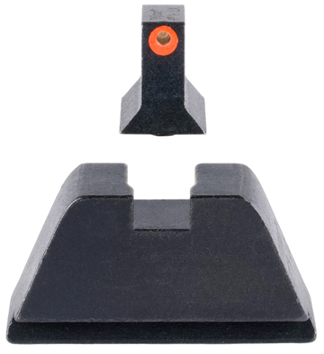Trijicon GL201-C-601138 Suppressor/Optic Height Night Sights Green Tritium/Orange Outline Front, Black Rear - Glock 17/17L/19/22 Standard Frame