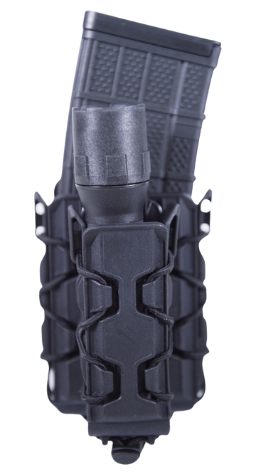 High Speed Gear TACO Double Decker Polymer Mag Pouch - Black Belt Clip 2"