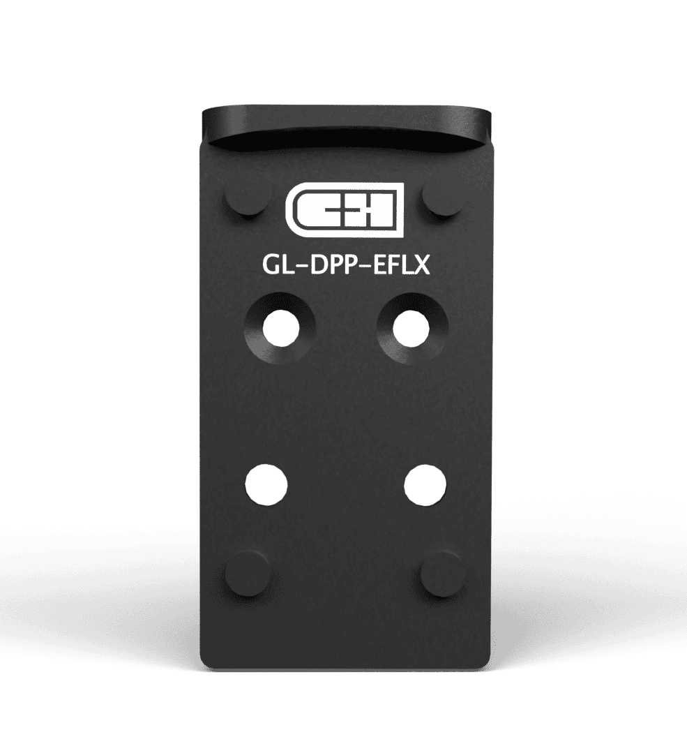 C&H Precision GL-DPP-EFLX V4 MIL/LEO Optic Adapter Plate - Fits Glock MOS - Leupold DeltaPoint Pro / EOTech EFLX