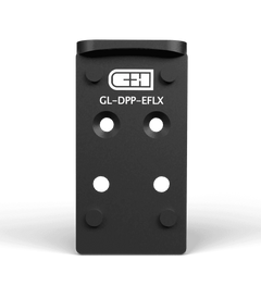 C&H Precision GL-DPP-EFLX V4 MIL/LEO Optic Adapter Plate - Fits Glock MOS - Leupold DeltaPoint Pro / EOTech EFLX