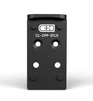 C&H Precision GL-DPP-EFLX V4 MIL/LEO Optic Adapter Plate - Fits Glock MOS - Leupold DeltaPoint Pro / EOTech EFLX