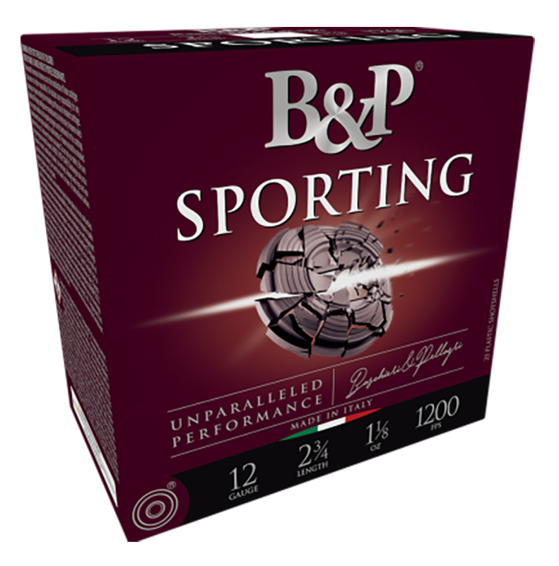 B&P Ammunition Sporting Clay 12 Gauge 2.75" 1 oz #8 Shot - Box or Case