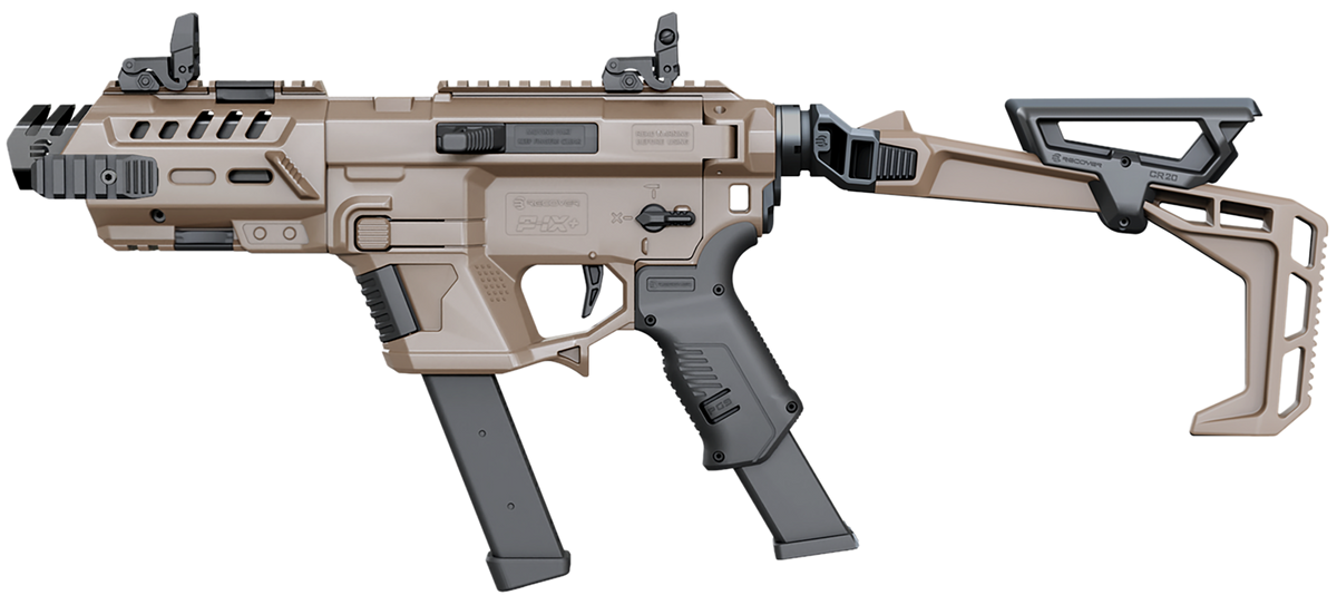 Recover Innovations P-IX+Basic PG9 Folding Stock Kit w/ Metal Front Guard - Tan