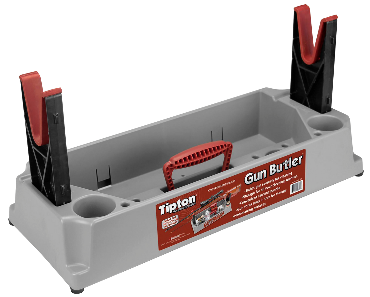 Tipton Gun Butler Rifle/Shotgun Cleaning Station 23.25 in Gray/Red Polymer