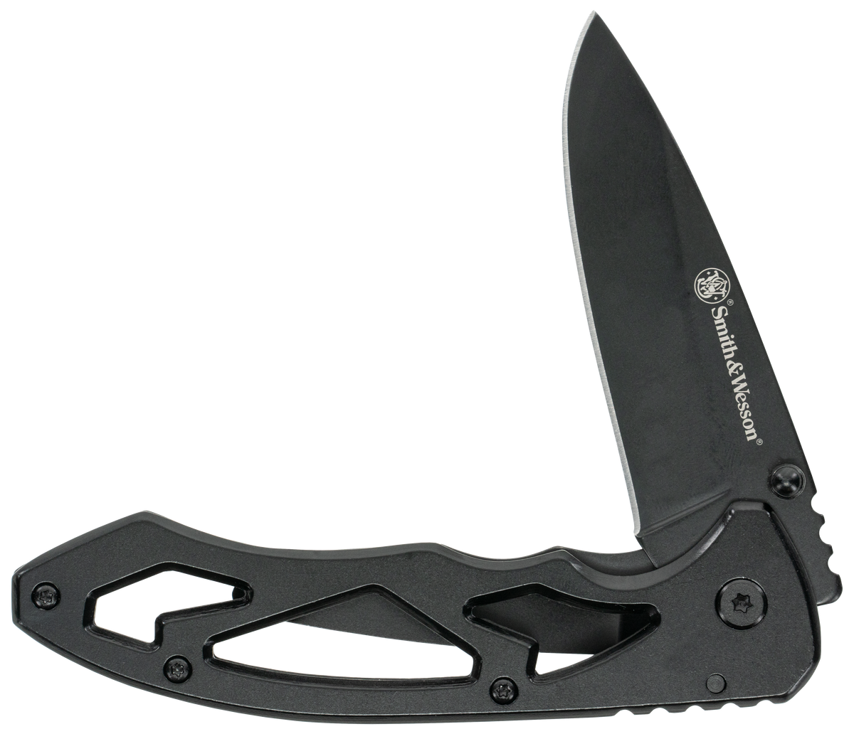 SW Knives Uncle Henry CK400LCP Skeletonized Large 3" Folding Drop Point Plain SS