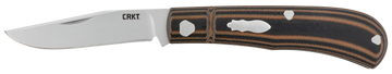 Columbia River Venandi Slip Joint 3.14" Folding Clip Point Plain Bead Blasted 8Cr13MoV SS Black/Brown G10 Knife