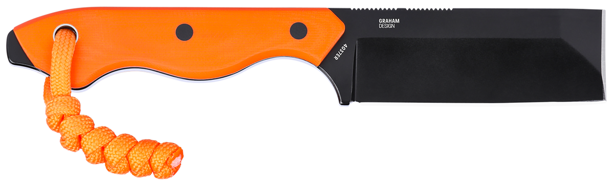 Columbia River CRKT Razel EDC 2.97" Fixed Chisel Plain D2 Black Oxide Orange G10 Knife