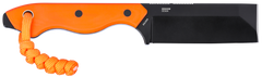 Columbia River CRKT Razel EDC 2.97" Fixed Chisel Plain D2 Black Oxide Orange G10 Knife