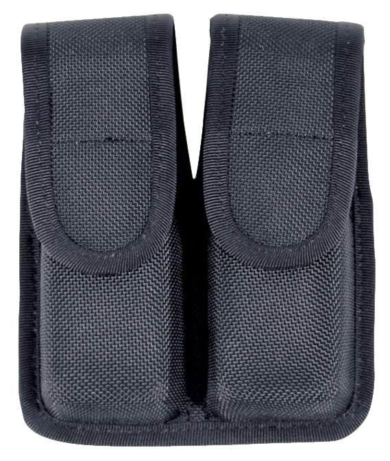 Blackhawk Double Mag Pouch Black Cordura - Holds 2 Single Stack 9mm/40/45 Magazines
