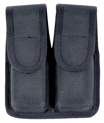Blackhawk Double Mag Pouch Black Cordura - Holds 2 Single Stack 9mm/40/45 Magazines