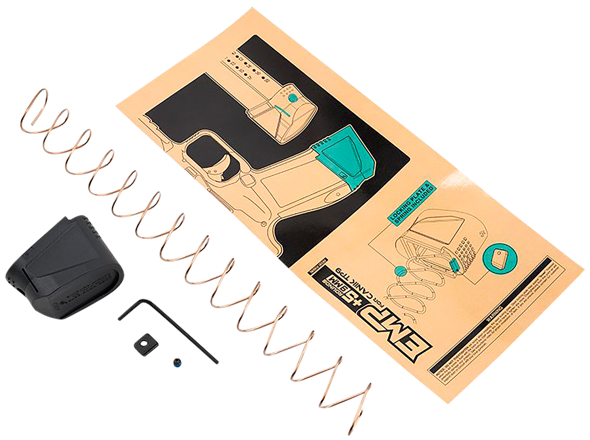 Strike Industries EMPCTP9 Magazine Extension Kit 9mm Luger +5rd Black Polymer for Canik TP9