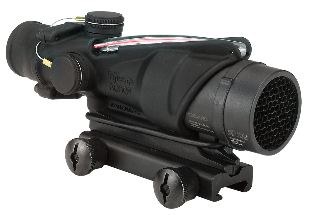 Trijicon 100226 ACOG 4x32mm Illuminated Red Chevron Riflescope - Black Hardcoat Anodized