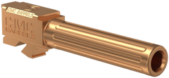 CMC Triggers 75524 Match Precision 9mm Luger 4.01" Fluted Barrel - Bronze DLC - Glock 19 Gen 3-4