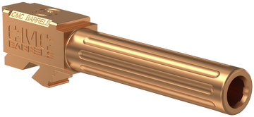 CMC Triggers 75524 Match Precision 9mm Luger 4.01" Fluted Barrel - Bronze DLC - Glock 19 Gen 3-4