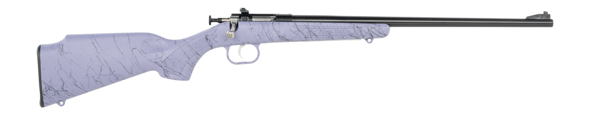 Crickett KSA2345 My First Rifle Gen2 22 LR 16.10" 1-Rd Bolt Action Rifle - Purple w/Black Webbing Synthetic Stock