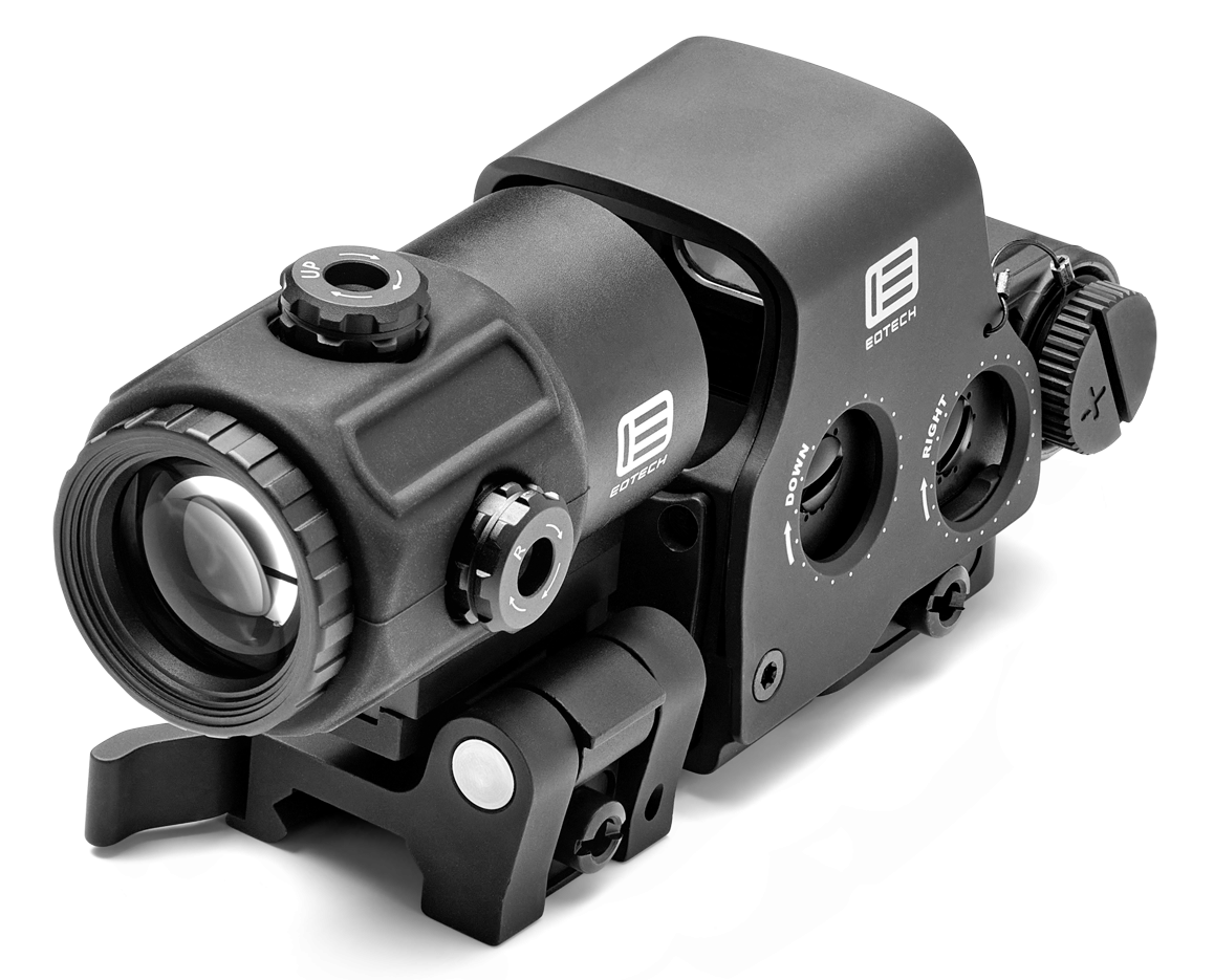 EOTech HHS VI EXPS3-2 & G43 3x Magnifier 1 MOA Red Dot/68 MOA Ring Holographic Sight - Matte Black