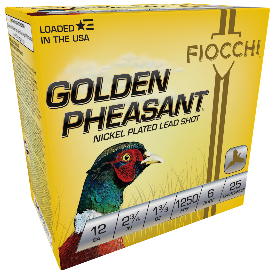 Fiocchi Golden Pheasant Extrema 12 Gauge 2.75" 1 3/8 oz 6 Shot - Box or Case