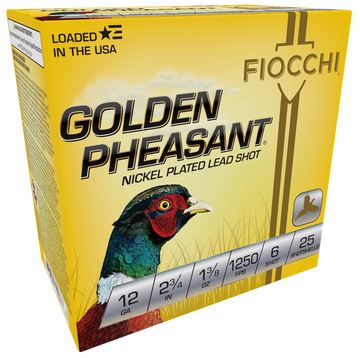 Fiocchi Golden Pheasant Extrema 12 Gauge 2.75" 1 3/8 oz 6 Shot - Box or Case