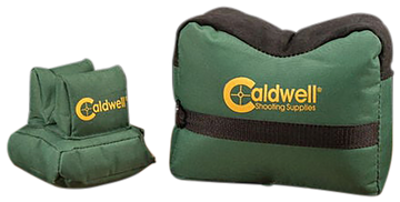 Caldwell DeadShot Shooting Bag Combo Prefilled Dark Green 600D Polyester - Front and Rear Bags