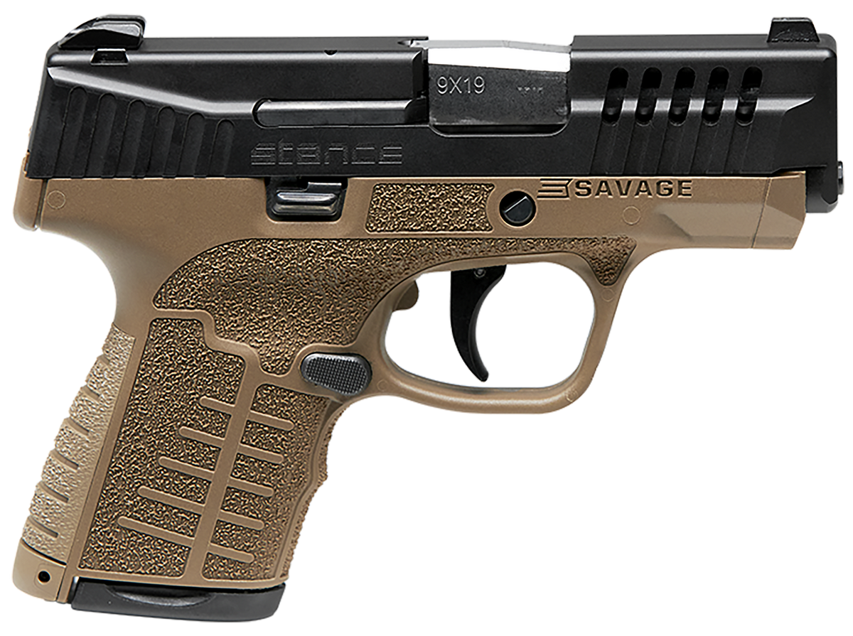 Savage Stance 9mm Luger 3.20" 8+1 FDE Polymer Frame Semi-Auto Pistol