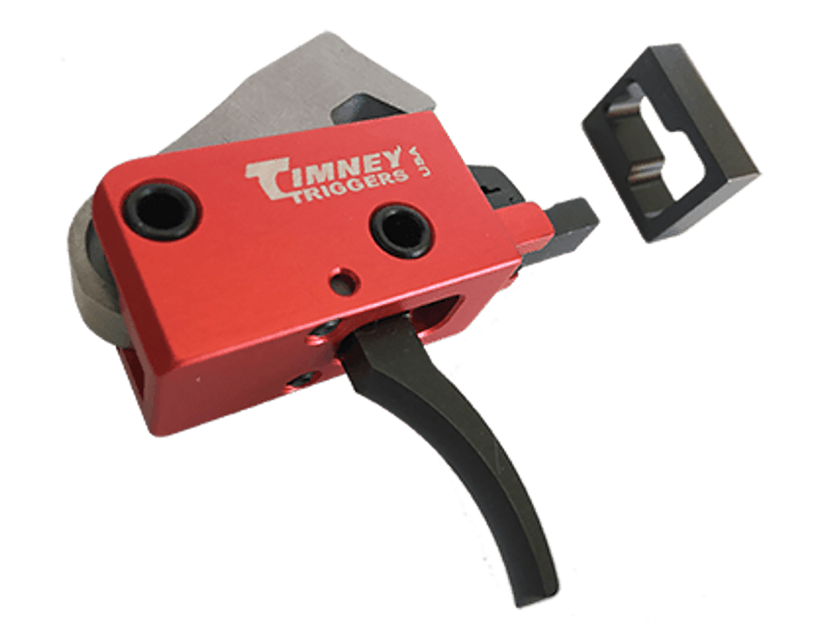 Timney Triggers 682 PCC Trigger AR-Platform Two-Stage Curved 2+2 lbs Drop-In - Black/Red